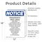 Signmission Fragrance Free Area Perfumes, 12 in W x Rectangle, Vinyl Decal OS-2PACK-NS-D-1218-V-12905 - alternate 4
